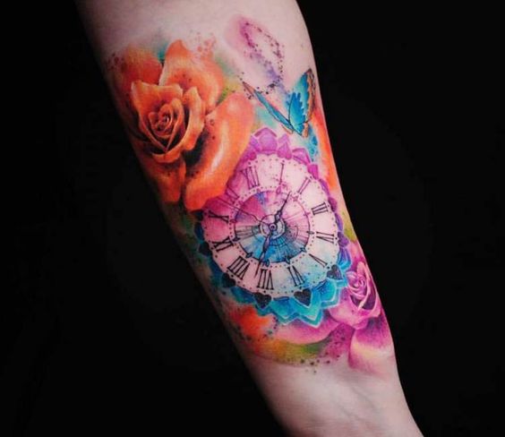 80 Tatuajes de Relojes 【Tipos de tatuajes y Significados 】