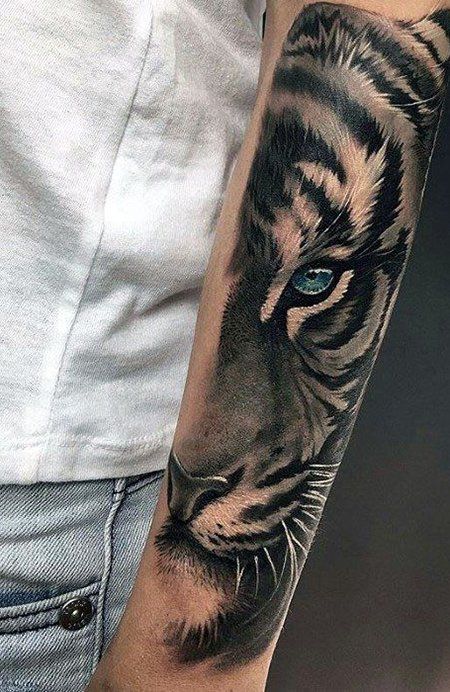 Tatuaje De Tigre Antebrazo