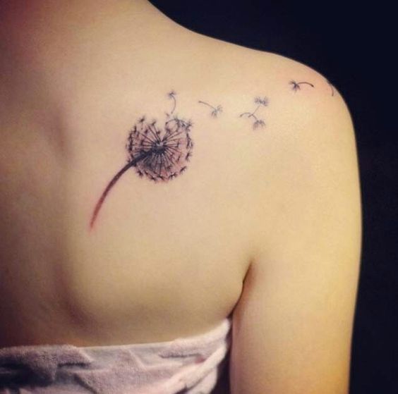 Tatuaje De Diente De Leon Para Mujer (6)