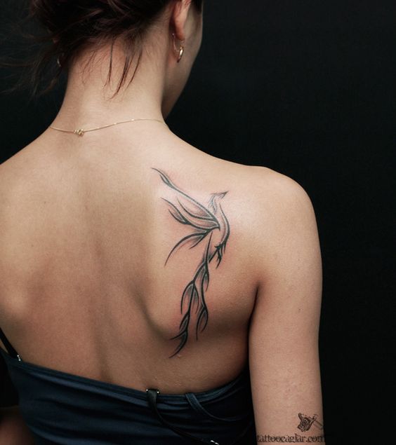 Tatuaje En Espalda Fenix (6)