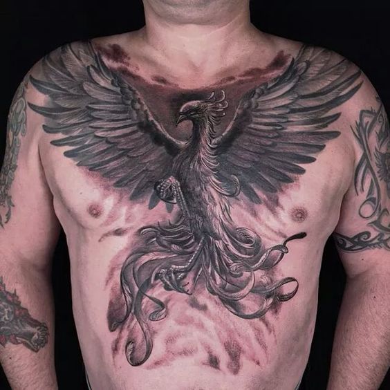 Tatuajes De Ave Fenix Hombres (5)