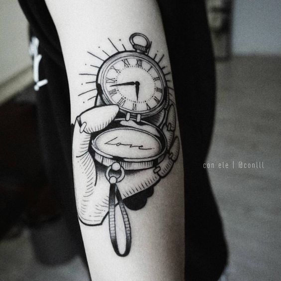 Tatuajes De Relojes De Bolsillo (10)