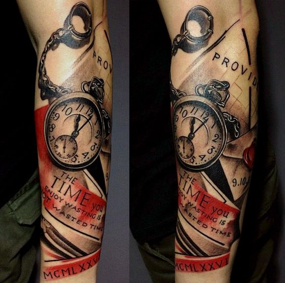 Tatuajes De Relojes De Bolsillo (17)