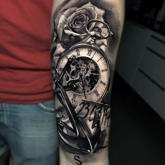 Tatuajes De Relojes De Bolsillo (19)