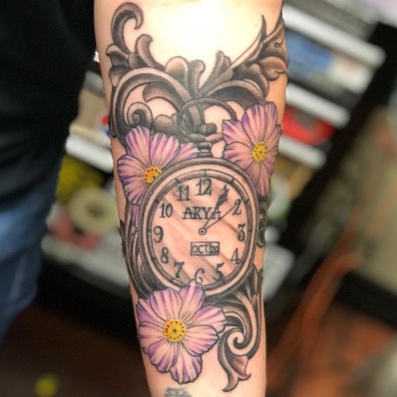 Tatuajes De Relojes De Bolsillo (4)