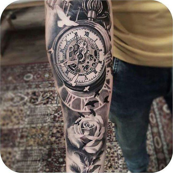 Tatuajes De Relojes De Bolsillo (5)