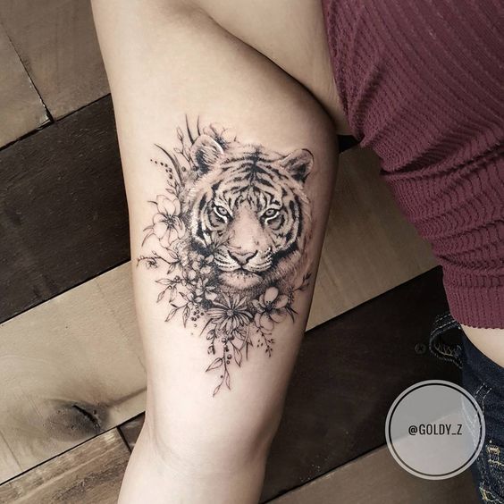 Tatuajes De Tigres En Mujeres (2)