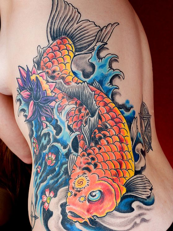 Tatouages De Dragon Koï (2)