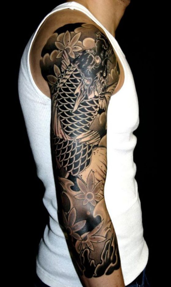 Tatouages De Dragon Koï (4)