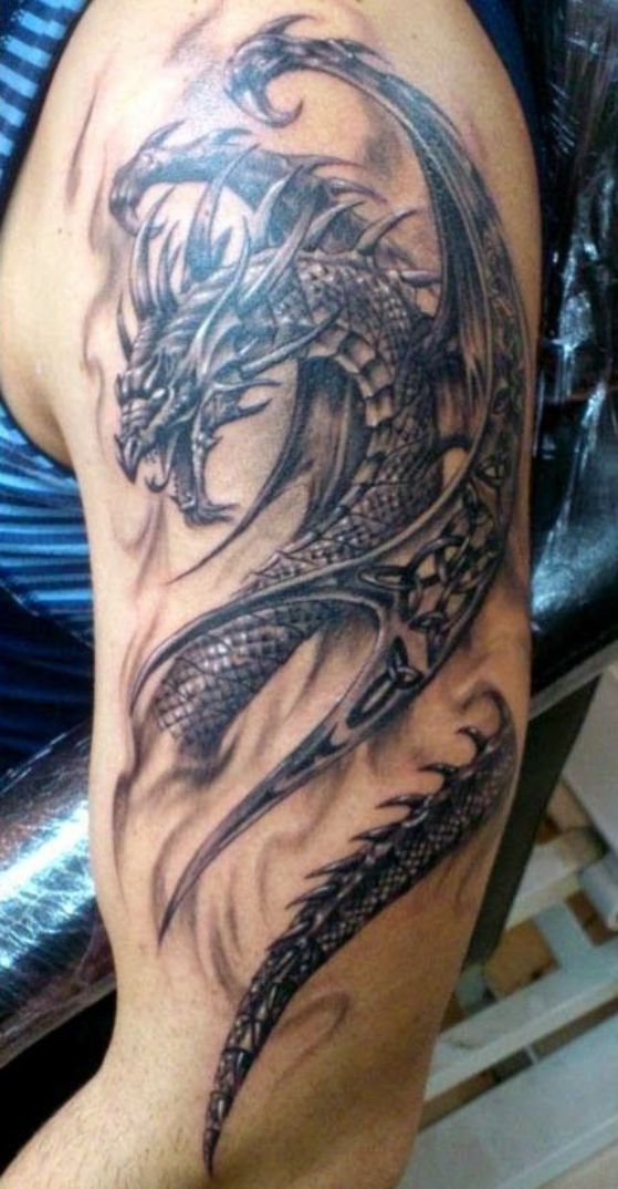 Tatouages De Dragons Gothiques (4)