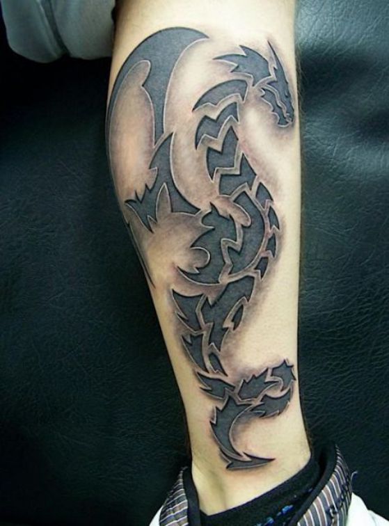 Tatouages De Dragons Tribaux (3)