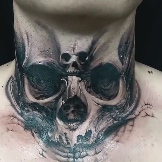 Tatouage Du Cou Du Crâne