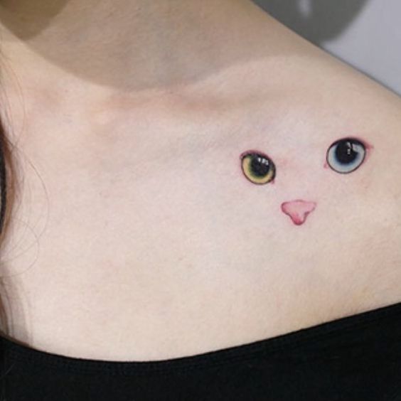 Tatouage Chat Minimaliste (2)