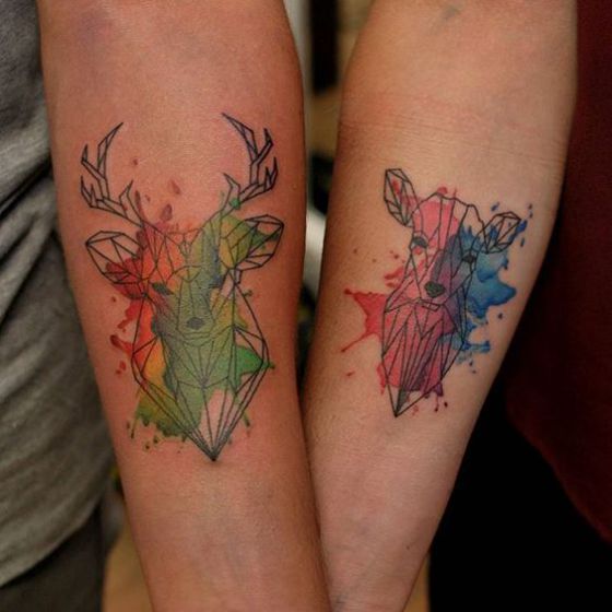 Tatouage Couple Couleurs (1)