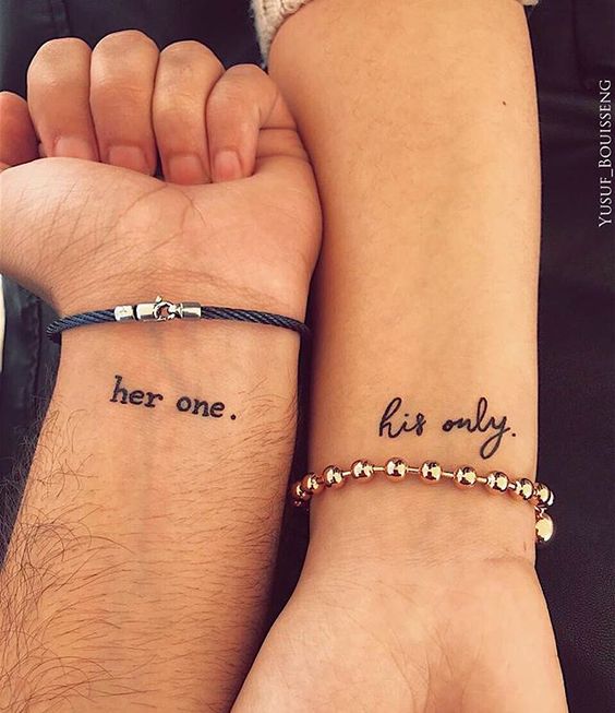 Tatouage Couple Phrases (1)