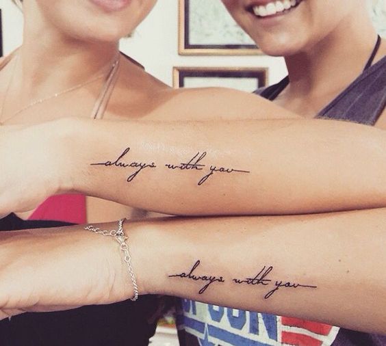 Tatouage Entre Amis Phrases (2)