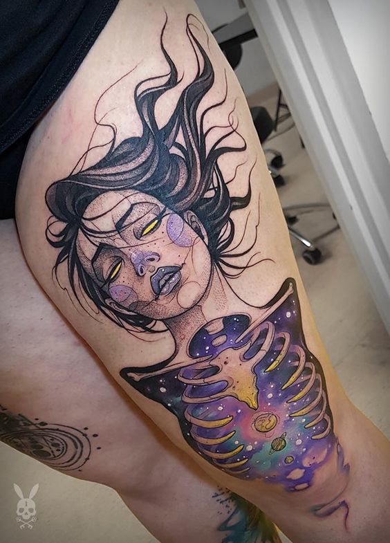 Tatouage Femme Cuisse (7)