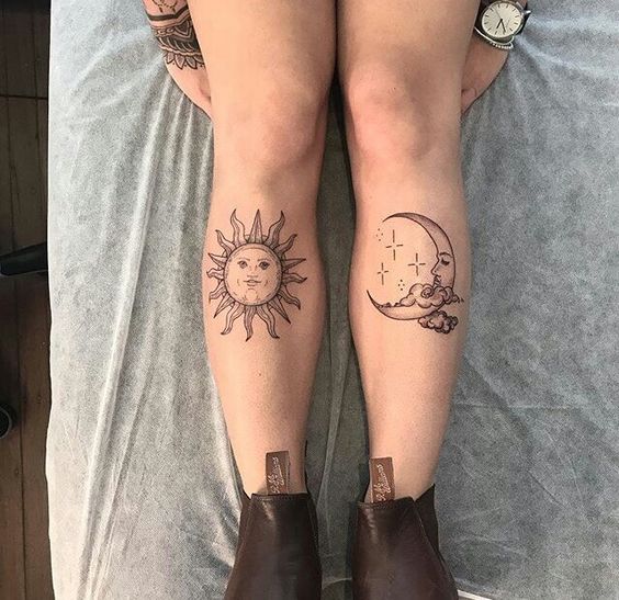 Tatouage Lune Soleil (1)