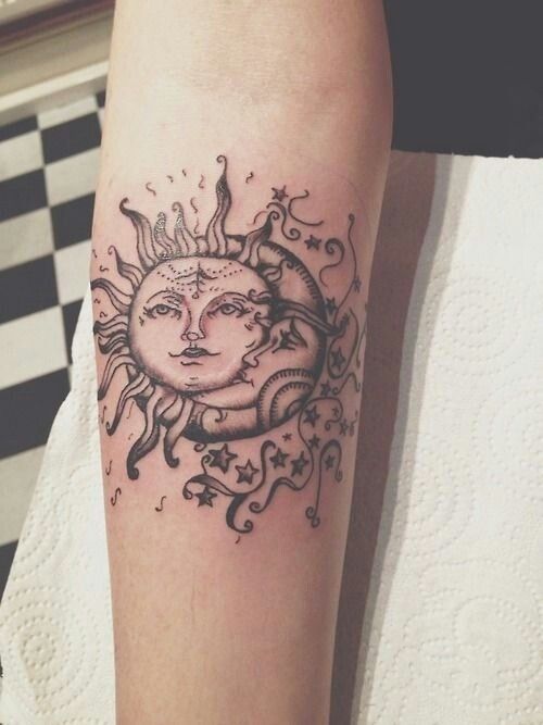 Tatouage Lune Soleil (2)