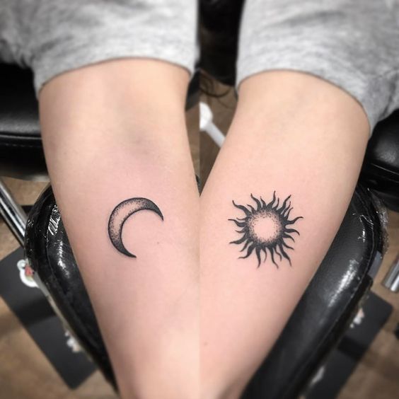 Tatouage Lune Soleil Couple (3)