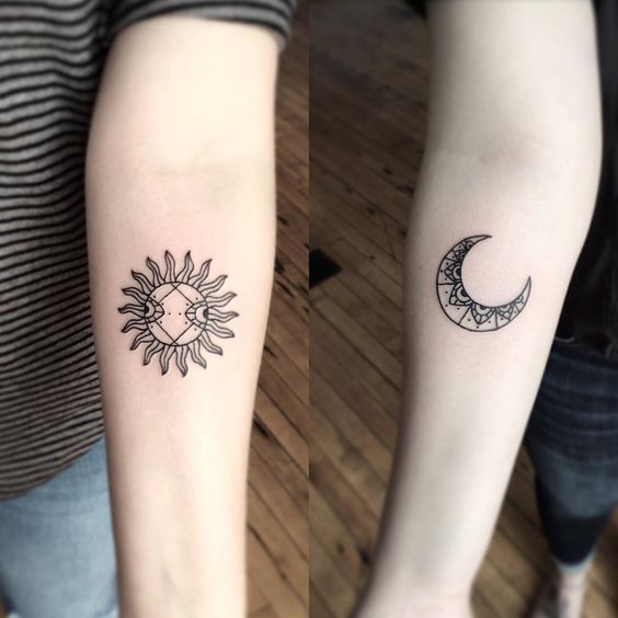 Tatouage Lune Soleil Couple (6)