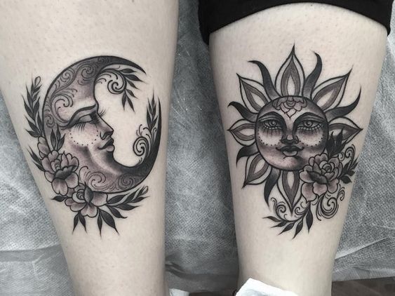 Tatouage Lune Soleil Couple (9)