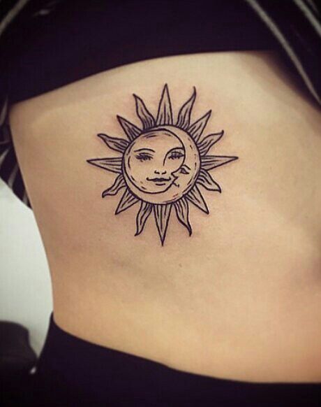 Tatouage Lune Soleil Femme (16)