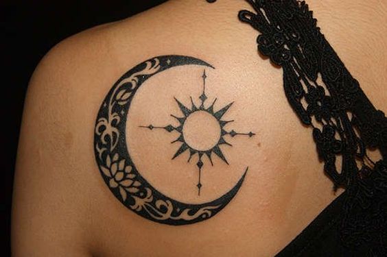 Tatouage Lune Soleil Femme (6)