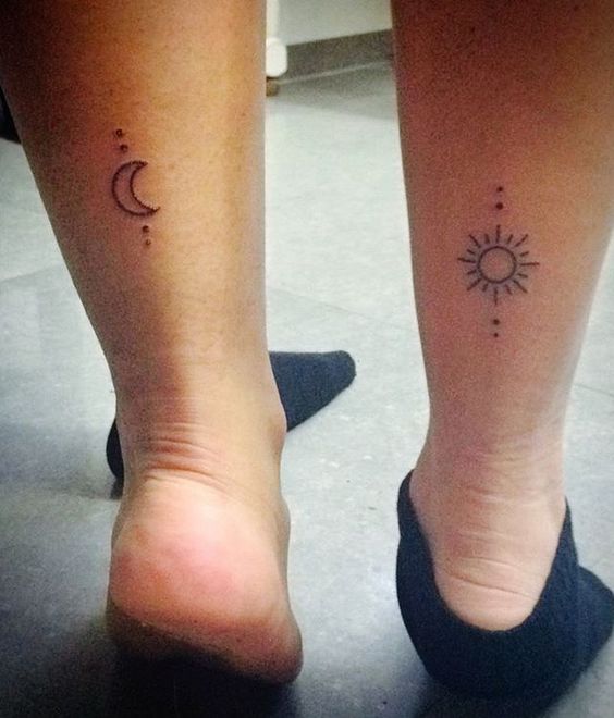 Tatouage Lune Soleil Simple (2)