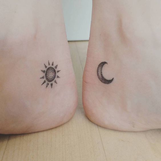 Tatouage Lune Soleil Simple (4)