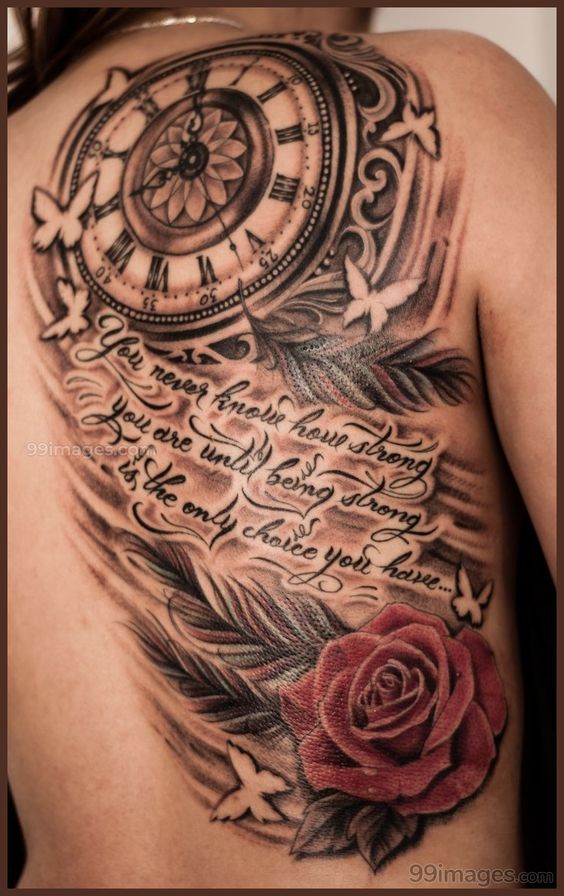 Tatouage Montre A Gousset Femme (2)