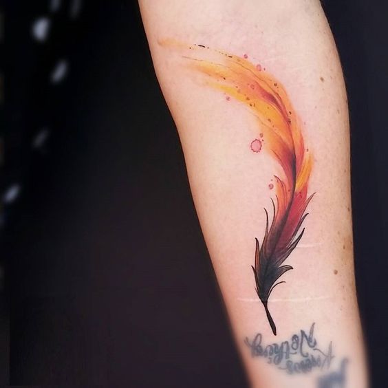 Tatouage Phoenix Couleur (1)