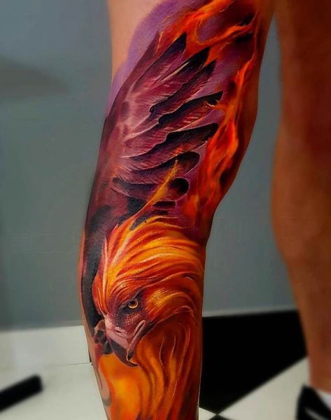 Tatouage Phoenix Couleur (4)