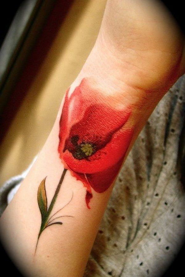 Tatouage Poignet Rose (1)