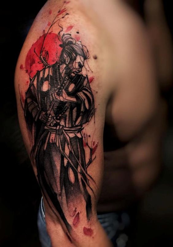 Tatouage Samourai Bras (1)