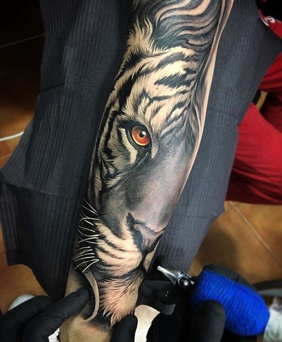 Tatouage Tigre Bras (7)