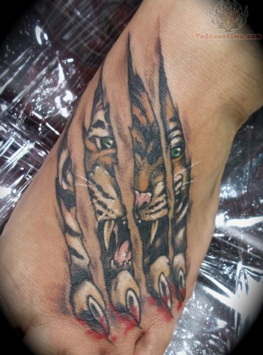 Tatouage Tigre Homme (1)