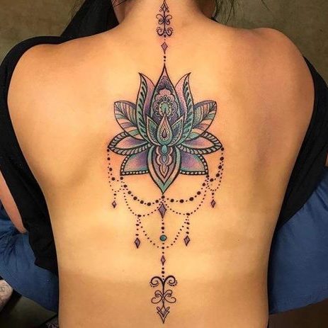 tatuajes de flores en la espalda (5)